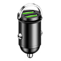 200W Dual USB Car Charger Pull Ring Fast Charging Car Phone Charger Adapter For Xiaomi Samsung Mini Car Charger